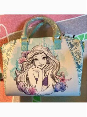 Disney Loungefly Little Mermaid Ariel Watercolor Satchel